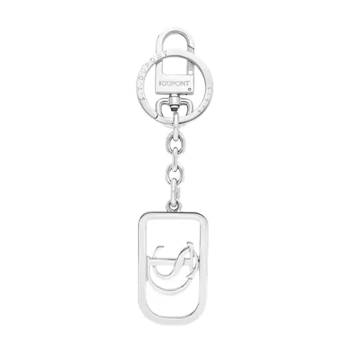 S.T. Dupont Stainless Steel Silver Keychain