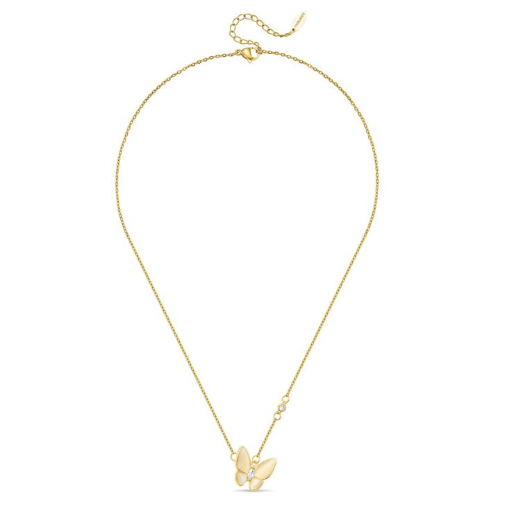 Police PSYCHE Ladies Necklace Gold Plated Butterfly