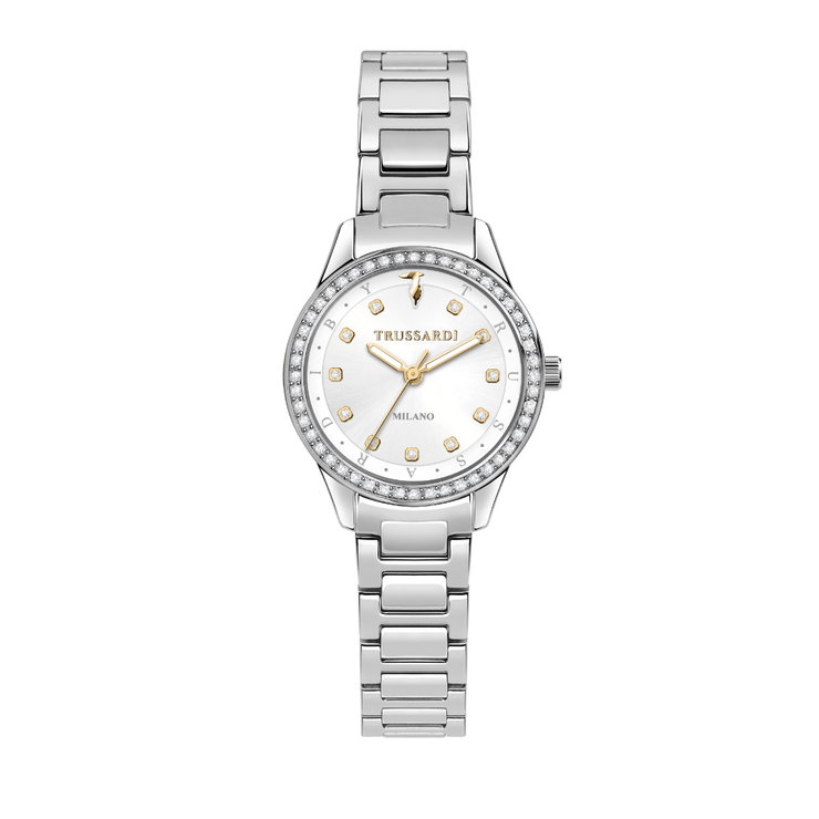 Trussardi T-Sky Quartz Watch For Women Steel Silver