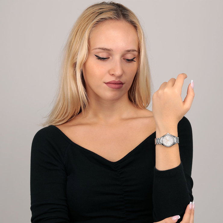 Trussardi T-Sky Quartz Watch For Women Steel Silver