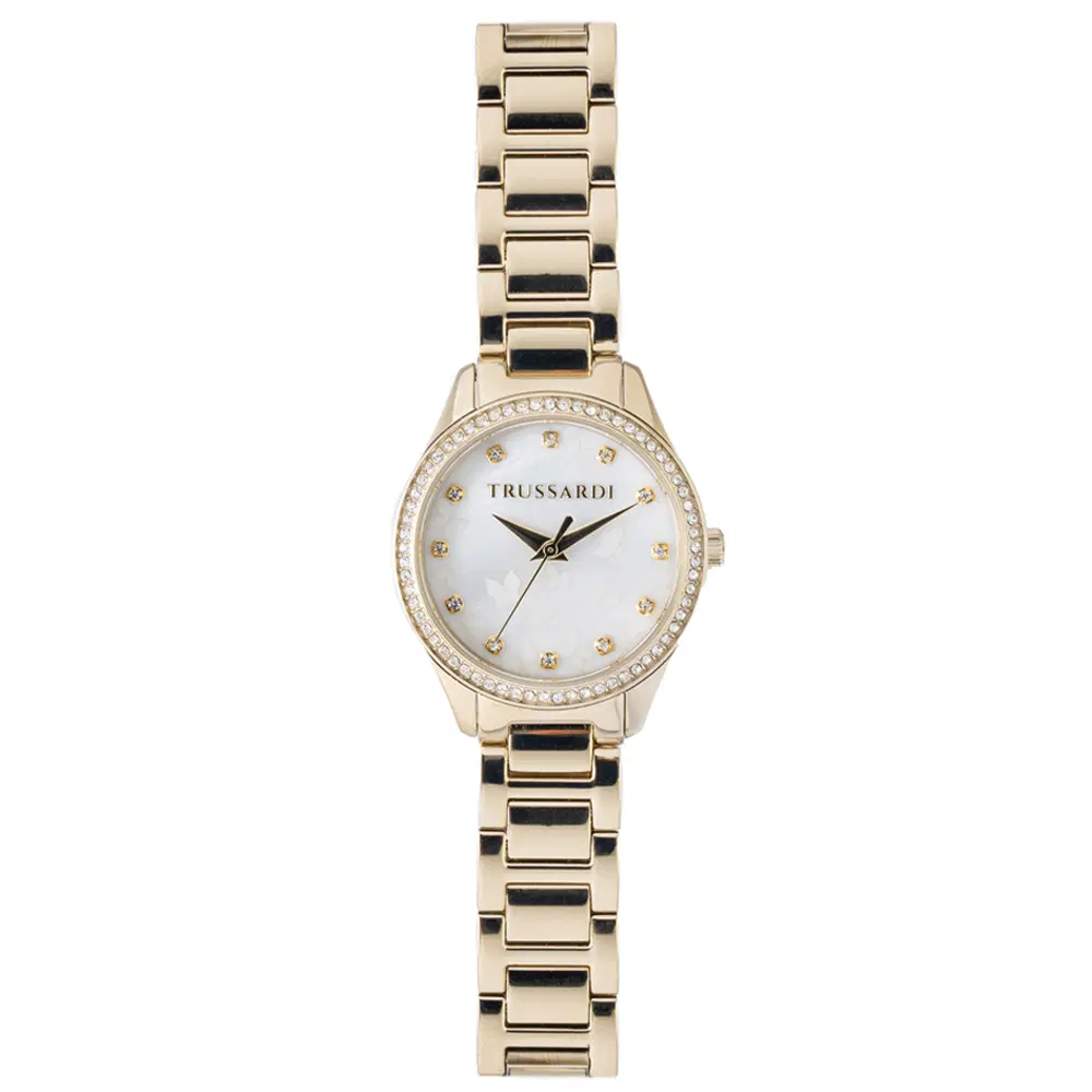 Trussardi Women Quartz Watch Steel Golden