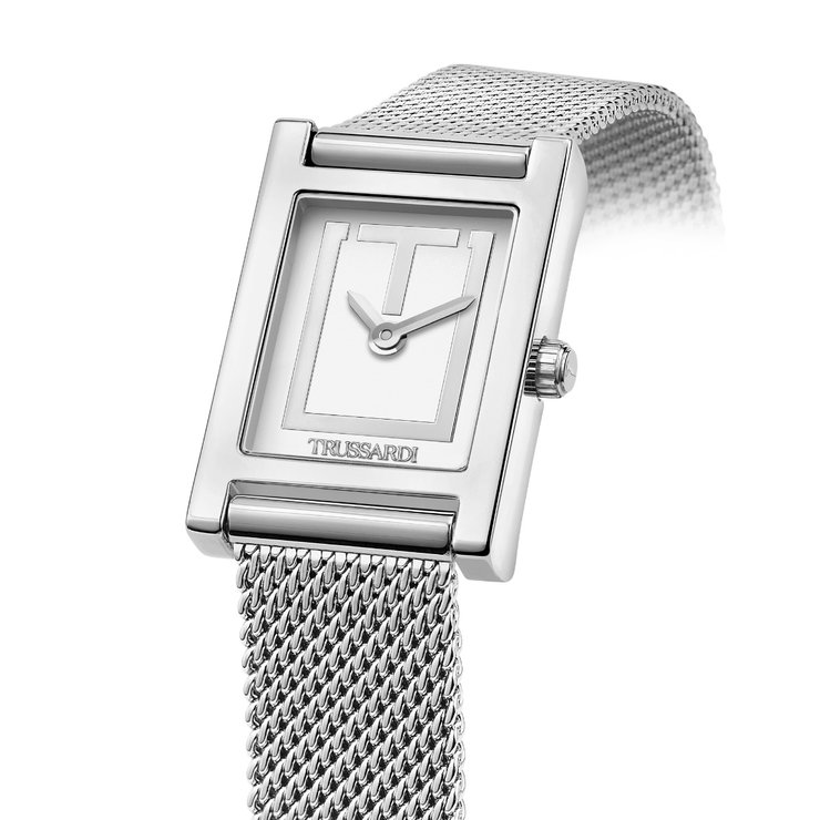 Trussardi T-Strict Quartz Women Watch Steel Silver