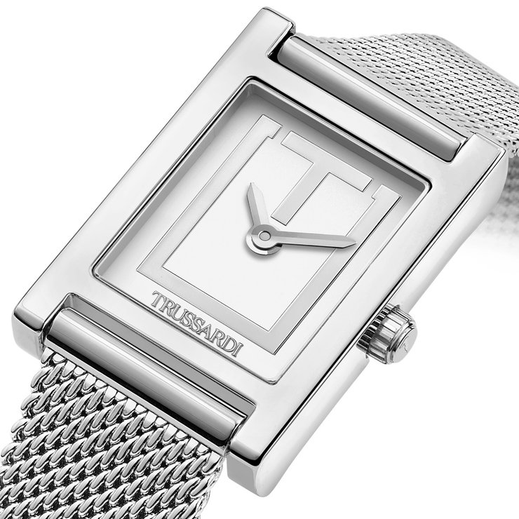 Trussardi T-Strict Quartz Women Watch Steel Silver