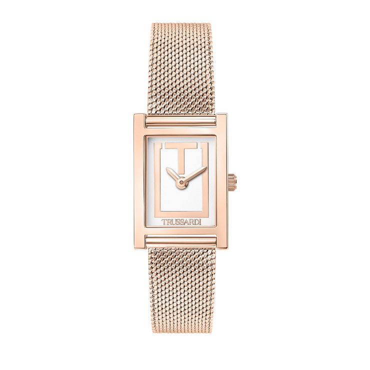 Trussardi T-Strict Quartz Watch For Women Rose Gold