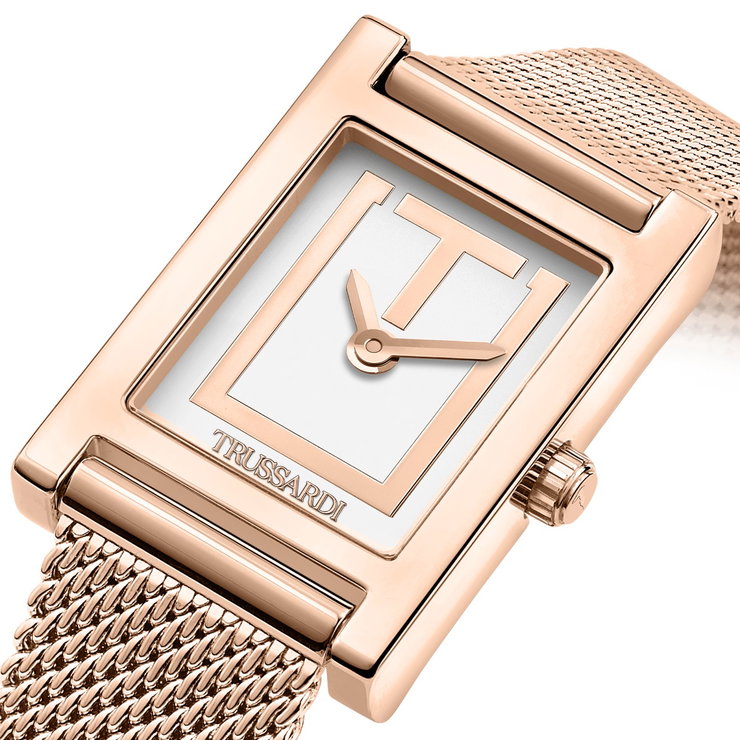 Trussardi T-Strict Quartz Watch For Women Rose Gold