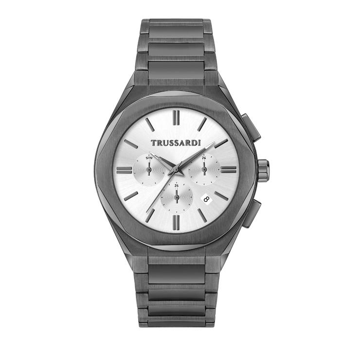 Trussardi Brink Quartz Watch For Men Gun Metal
