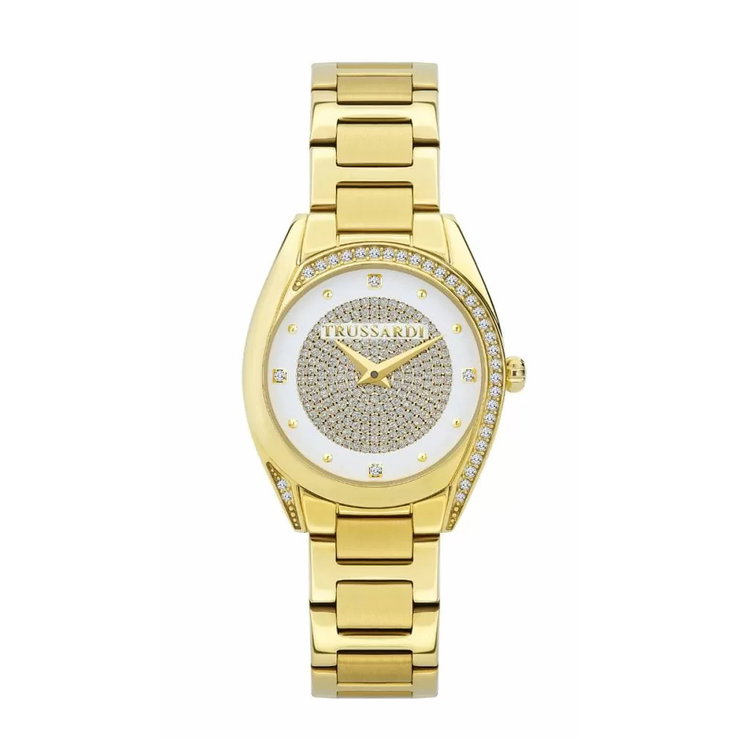 Trussardi ladies watch stainless steel gold