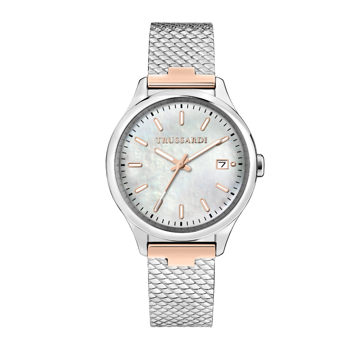 Trussardi CITY LIFE women watch steel silver , Rose gold