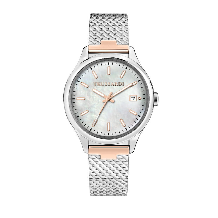Trussardi CITY LIFE women watch steel silver , Rose gold