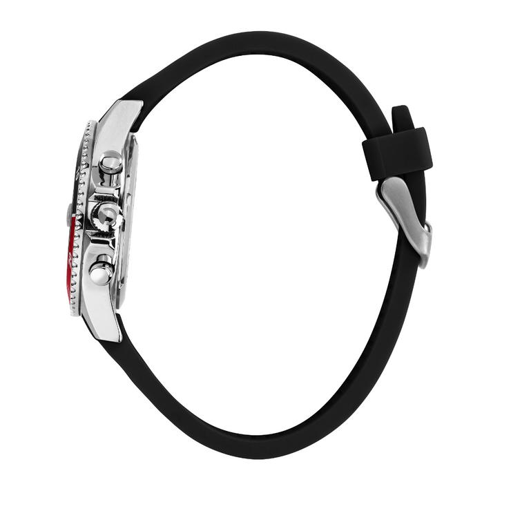 Sector 230 Quartz chronograph men watch black silicon strap