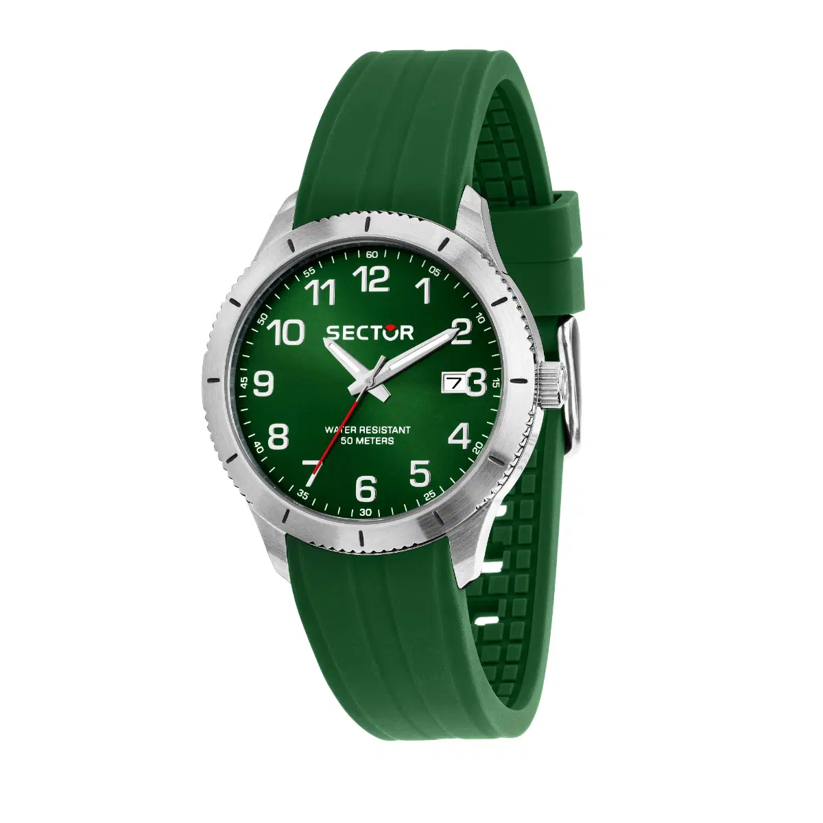 Sector 270 Quartz gent watch with green silicon strap