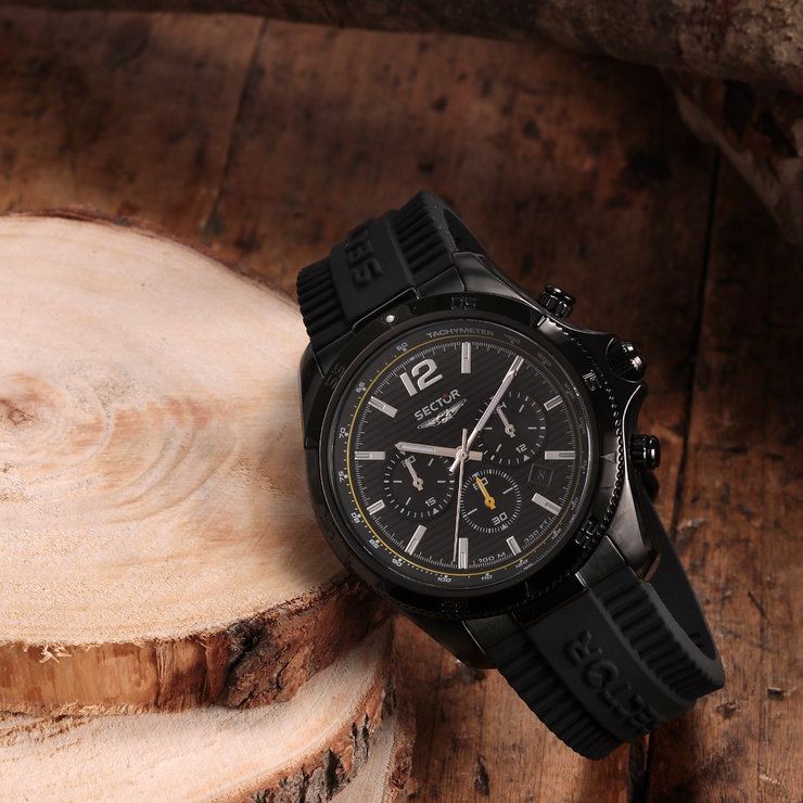 Sector 650 Chrono Watch For Men Black