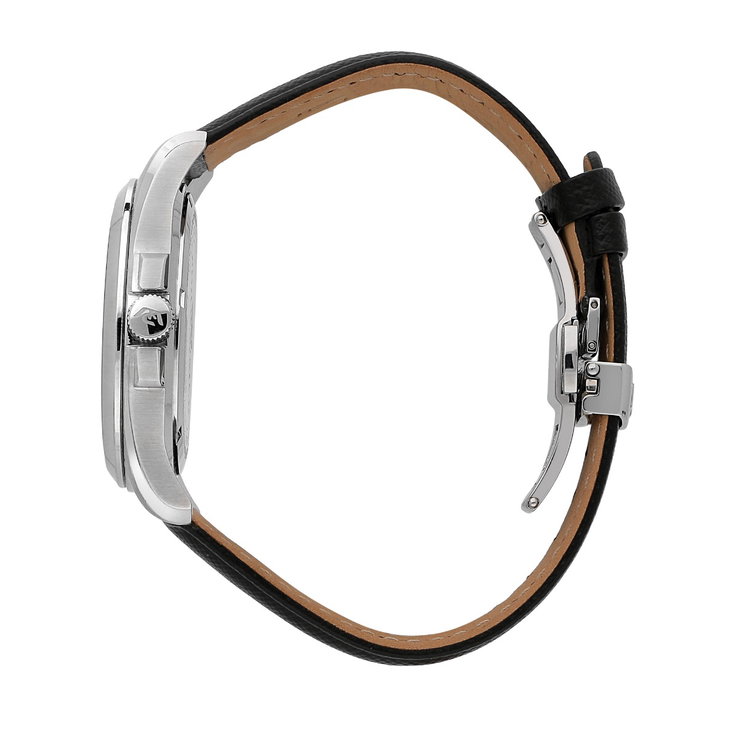 Philip Watch Amalfi Quartz Watch For Men Black Leather