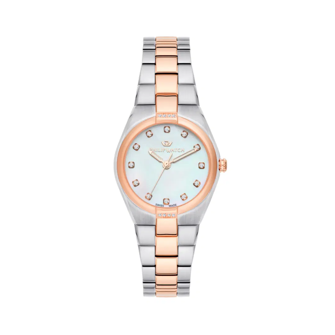 Philip watch TIMELESS watch for women steel rose gold , Silver