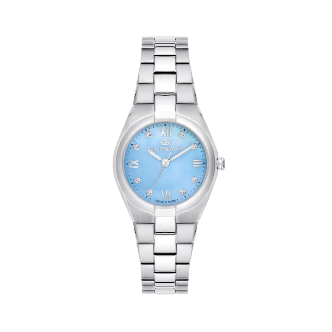 Philip watch TIMELESS watch for women steel silver , Blue