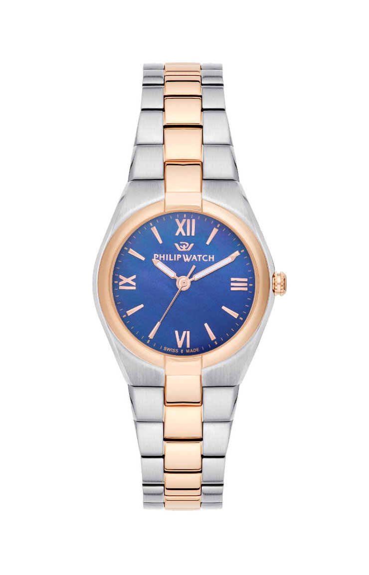Philip watch TIMELES women watch stainless steel rose gold , Blue