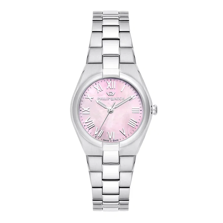 Philip watch TIMELES women watch stainless steel silver , Pink
