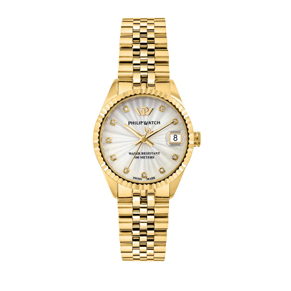 Philip watch caribe watch for women stainless steel golden
