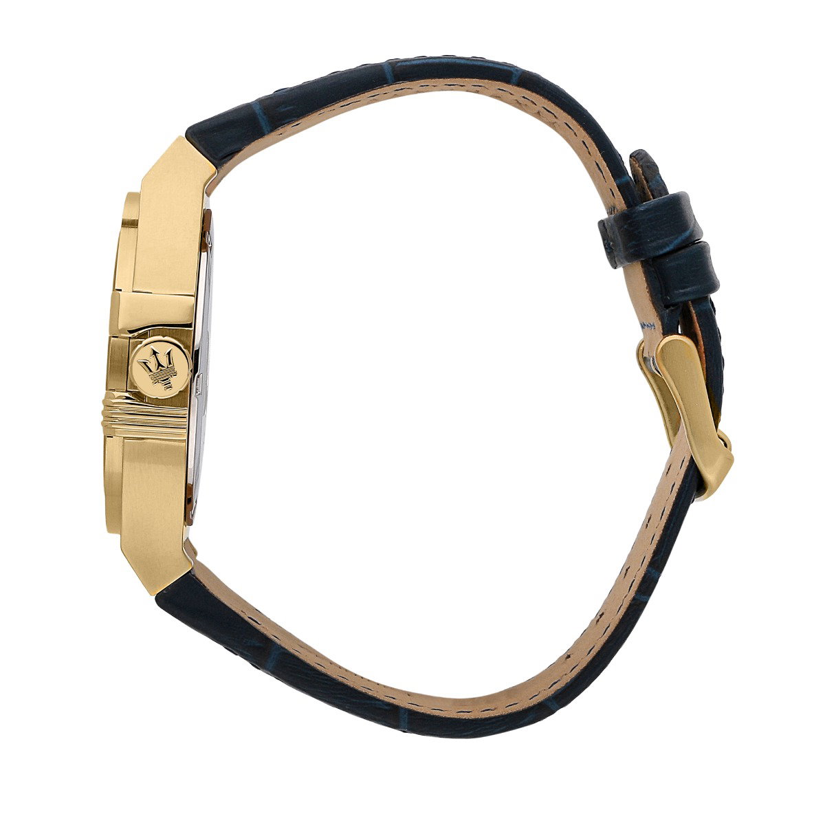 Maserati POTENZA gent Quartz watch with blue leather 