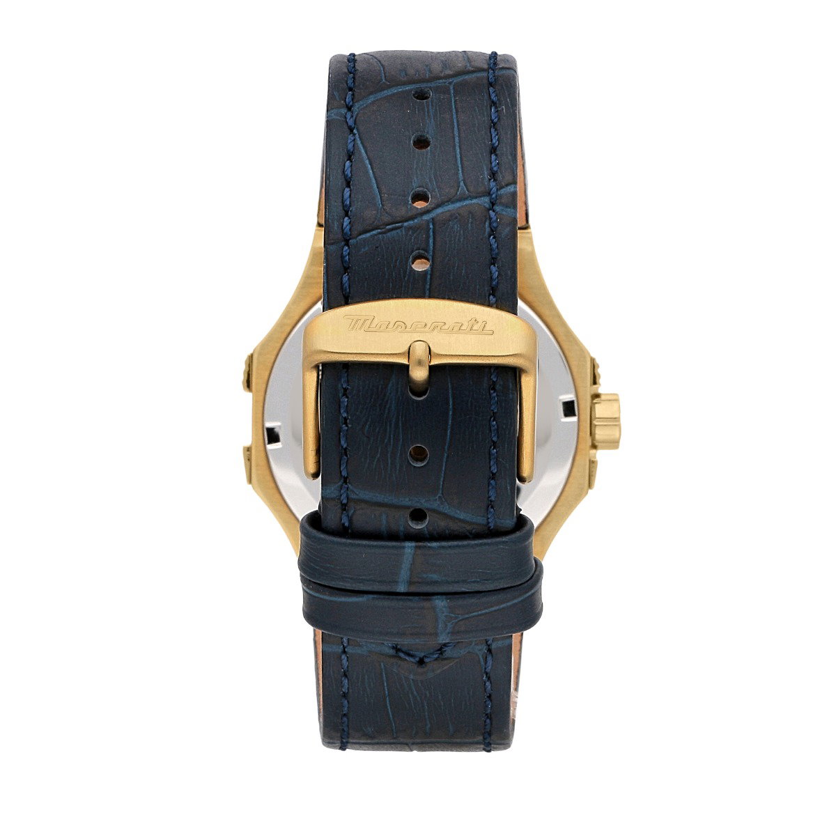 Maserati POTENZA gent Quartz watch with blue leather 