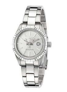 ساعة يد مازيراتي كومبيتزيوني النسائية بمينا فضي وسوار فضى 