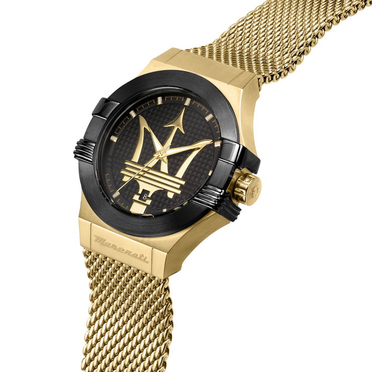Maserati POTENZA Men’s Watch , Bold Design - Gold