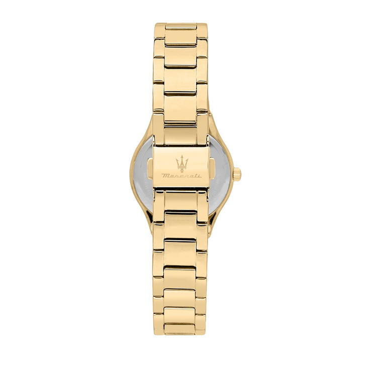 Maserati ATTRAZIONE Women's Watch - Gold Steel, White Dial 
