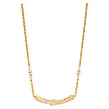 قلادة روبرتو كافالي نسائية ذهبية بتصميم الثعبان مع كريستال أنيق