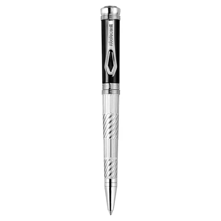 Roberto Cavalli Ballpoint Pen Steel Black - Silver