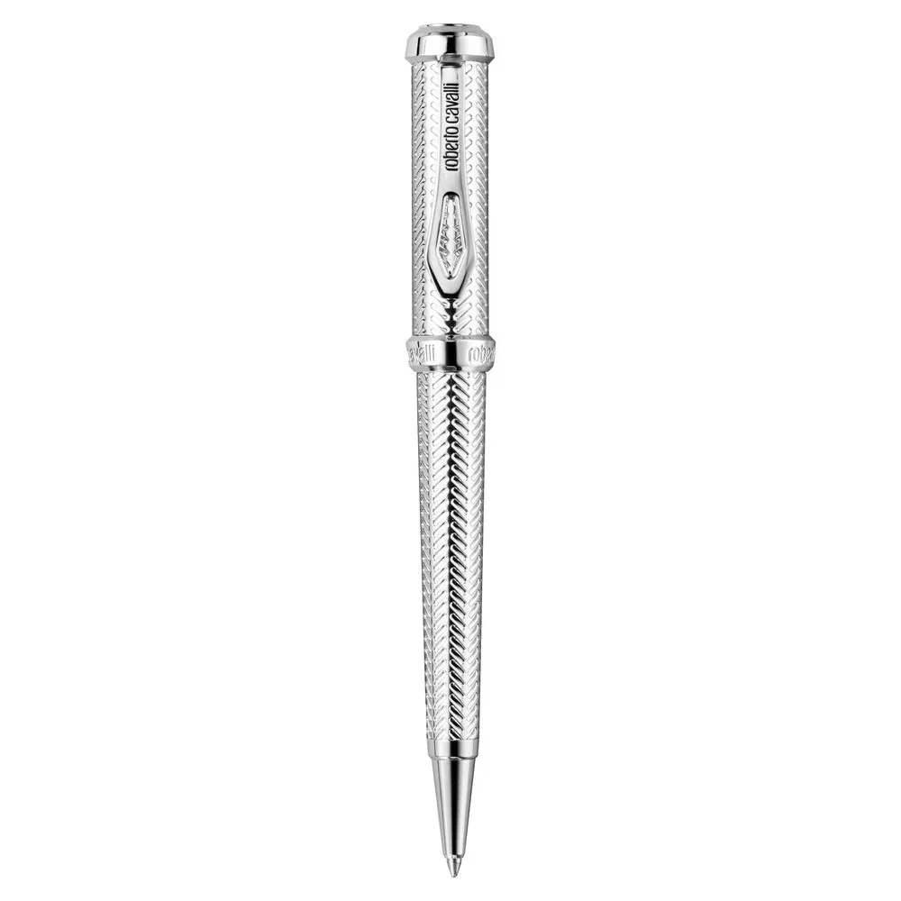 Roberto Cavalli Silver Ballpoint Pen For Men