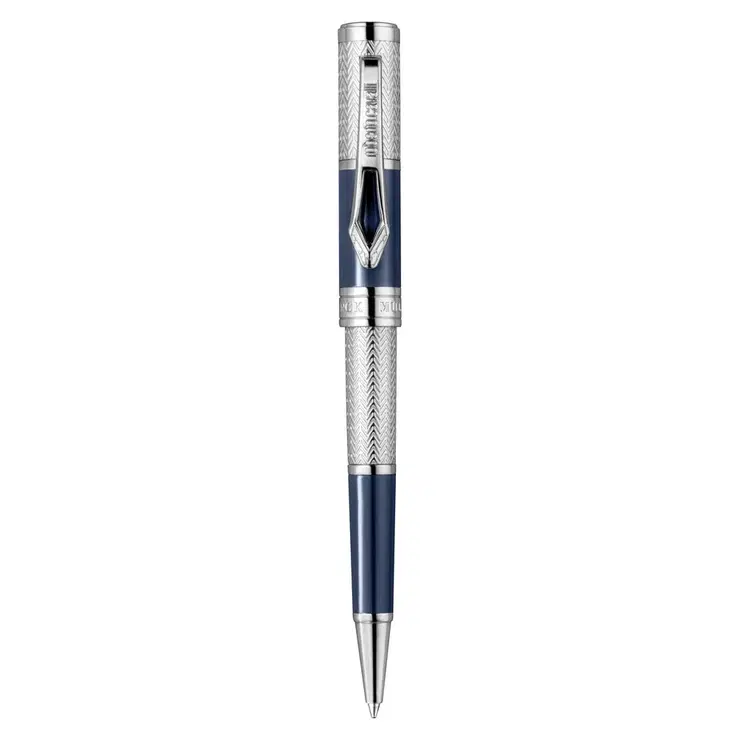 Roberto Cavalli Ballpoint Pen Steel Silver & Blue