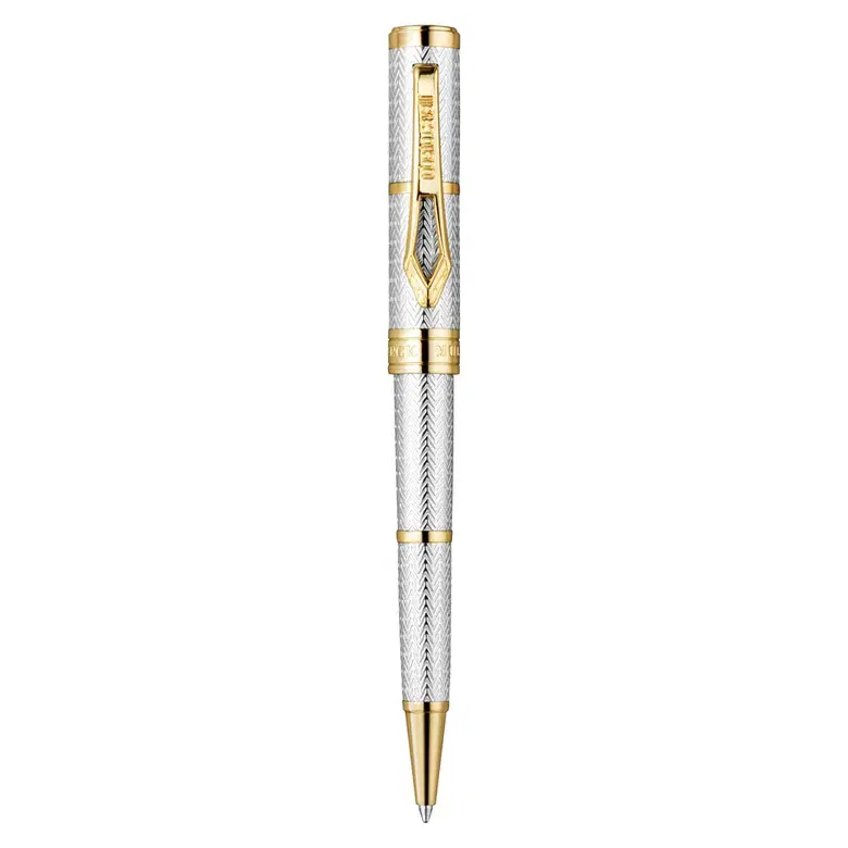 Roberto Cavalli Ballpoint Pen Silver & Gold