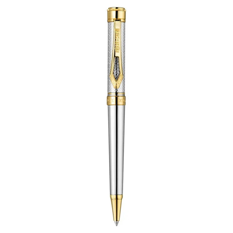 Roberto Cavalli Ballpoint Pen Steel Gold & Silver
