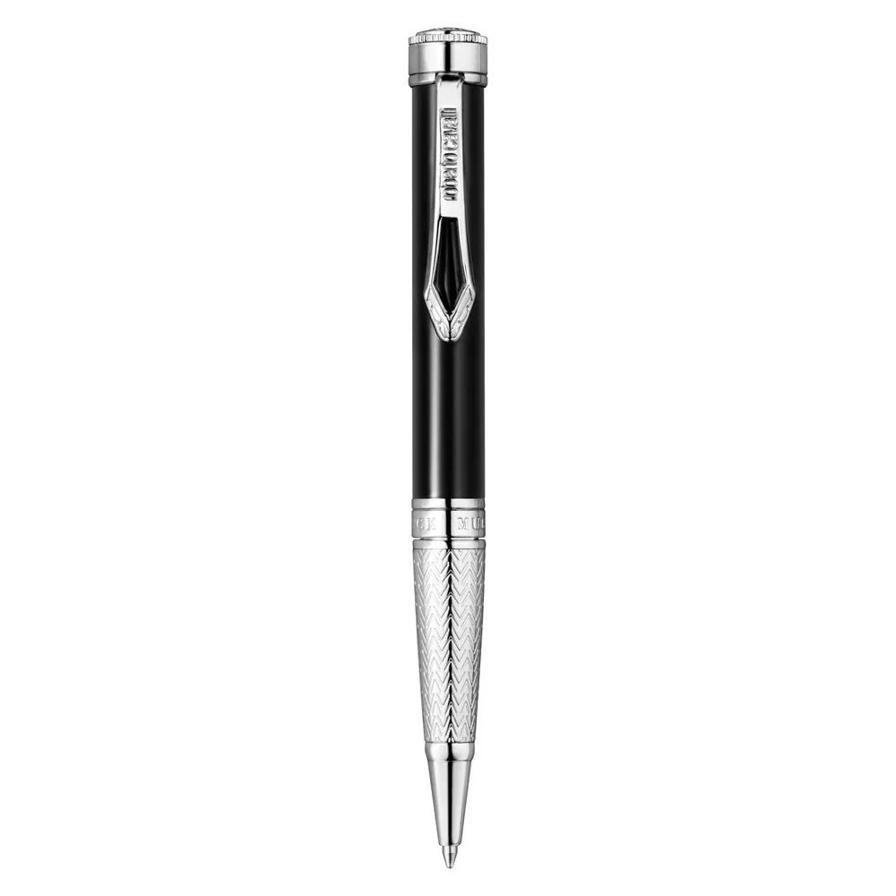 Roberto Cavalli Silver & Black Ballpoint Pen