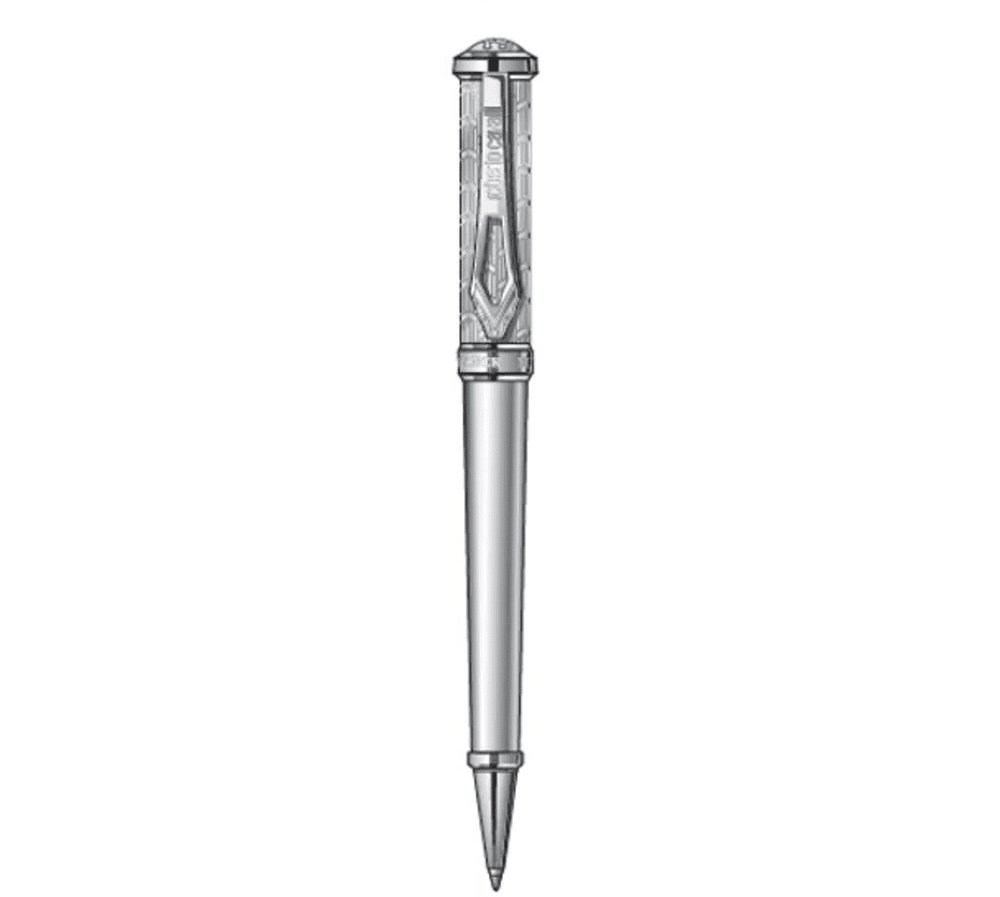 Roberto Cavalli Men's Steel Ballpoint Pen - Silver
