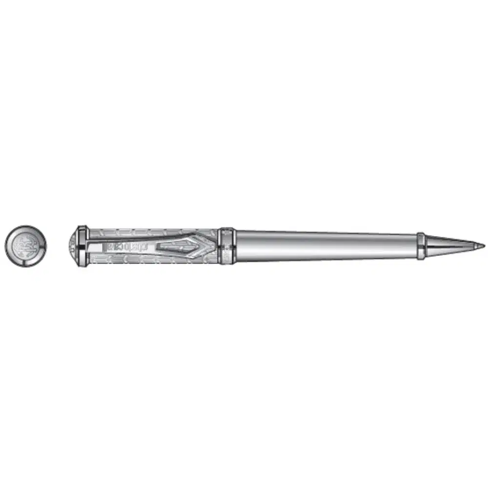 Roberto Cavalli Men's Steel Ballpoint Pen - Silver