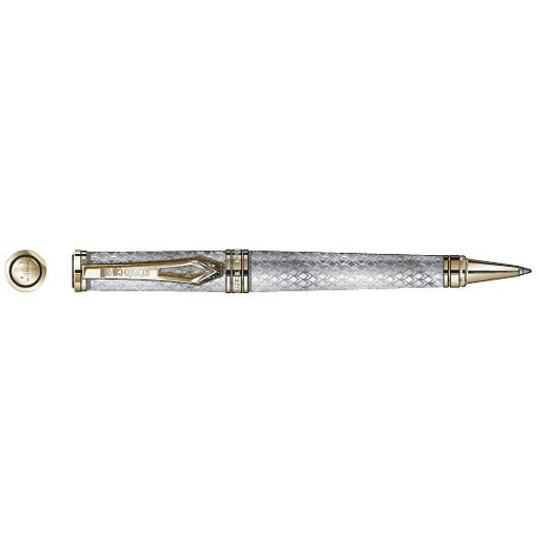 Roberto Cavalli Men's Ballpoint Pen Silver & Gold 