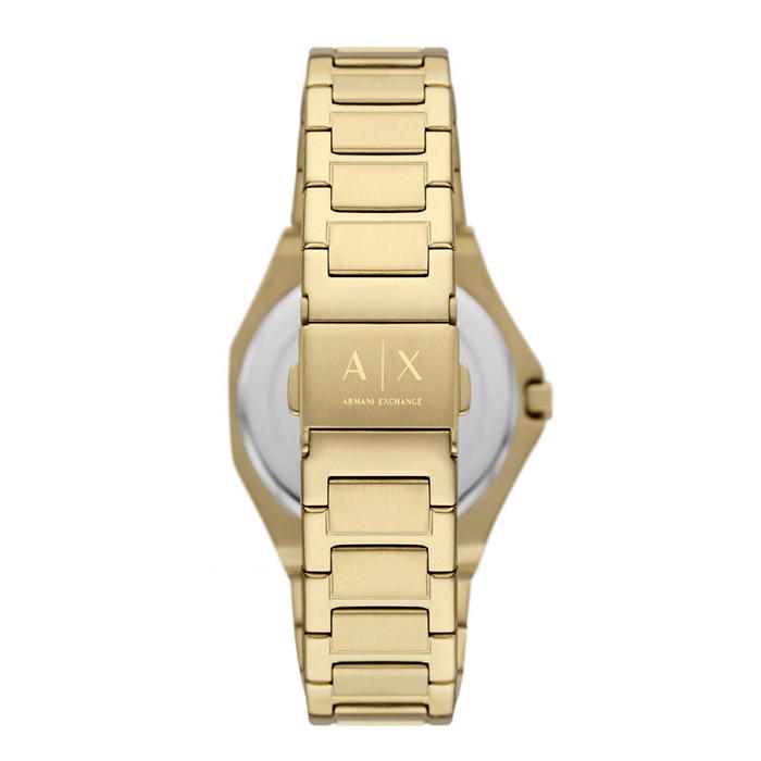 Armani Exchange ladies watch stainless steel gold
