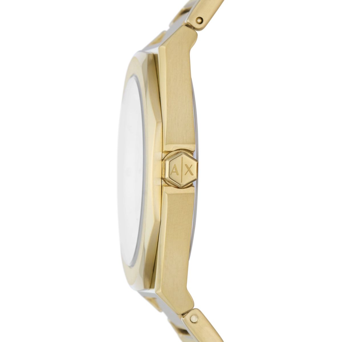 Armani Exchange ladies watch stainless steel gold