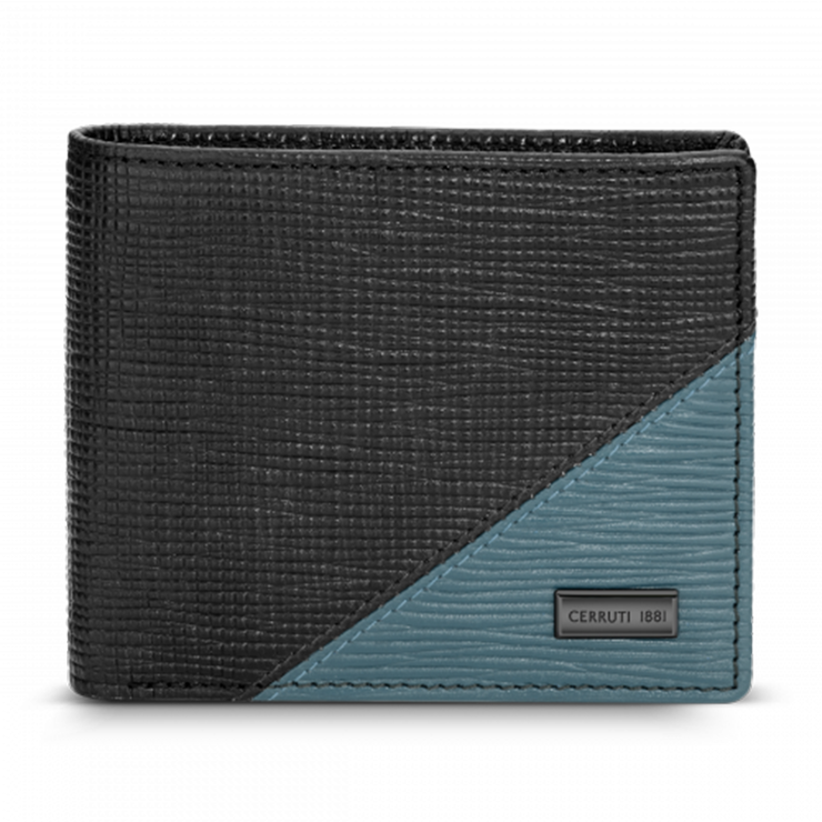 Cerruti 1881 leather wallt for men woody 8 cc