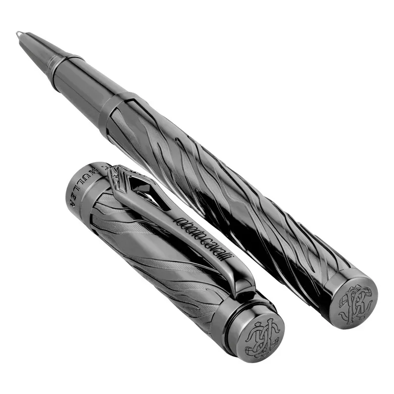 Roberto Cavalli Gunmetal Rollerball Pen