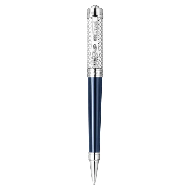 Roberto Cavalli Blue & Silver Ballpoint Pen