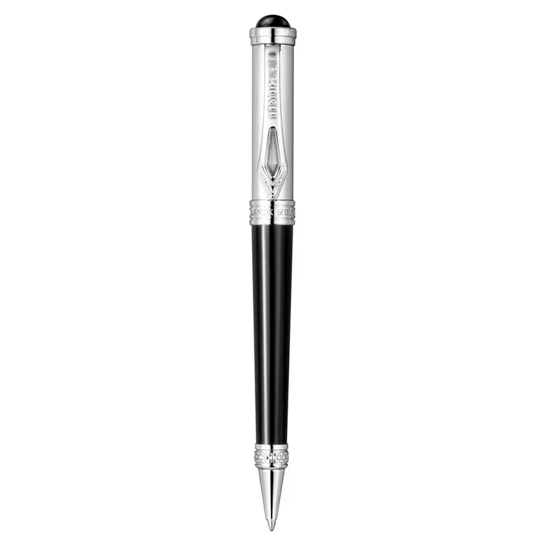 Roberto Cavalli Black & Silver Ballpoint Pen