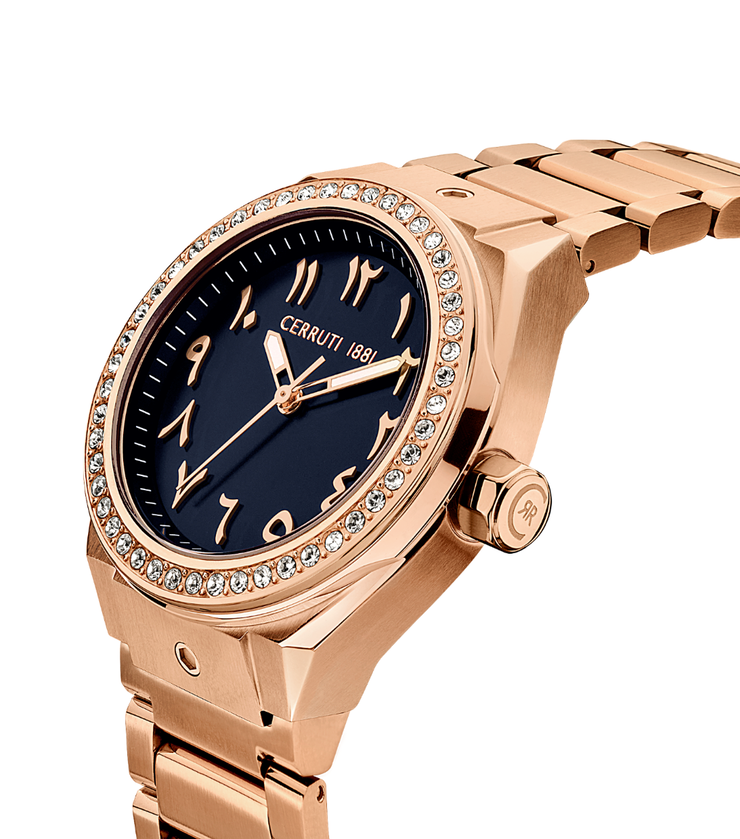 Cerruti 1881 Ruscello watch for women steel rose gold