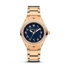 ساعة يد روسيلو من شيروتى 1881 للنساء استيل لون روز قولد