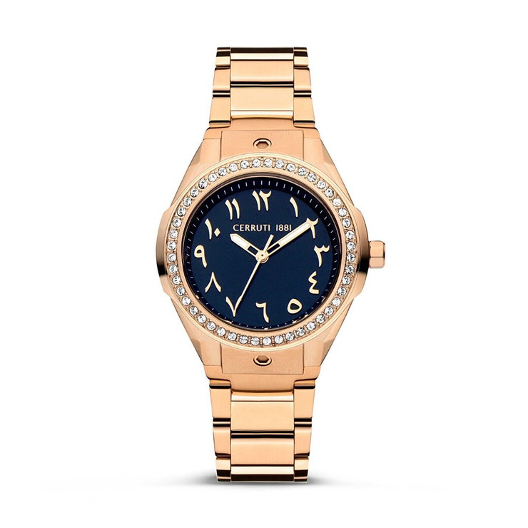 Cerruti 1881 Ruscello watch for women steel rose gold