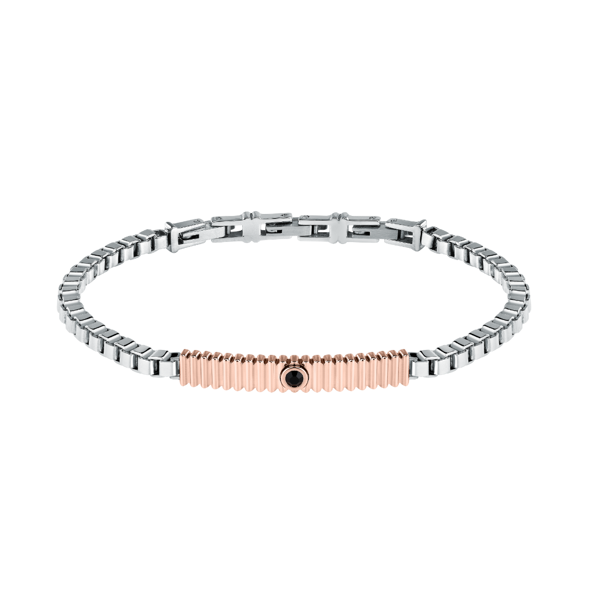 Morellato Urban bracelet for men rose gold ,Silver 