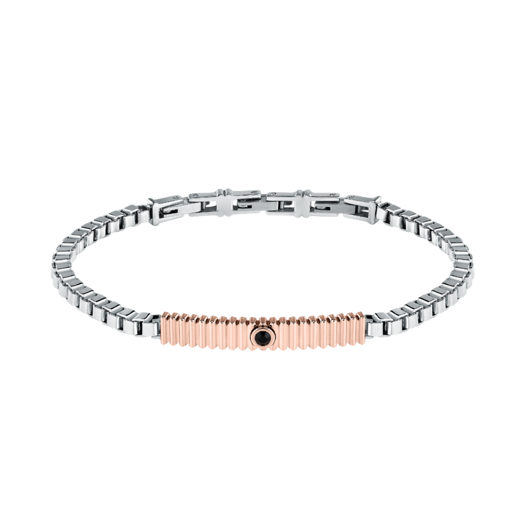 Morellato Urban bracelet for men rose gold ,Silver