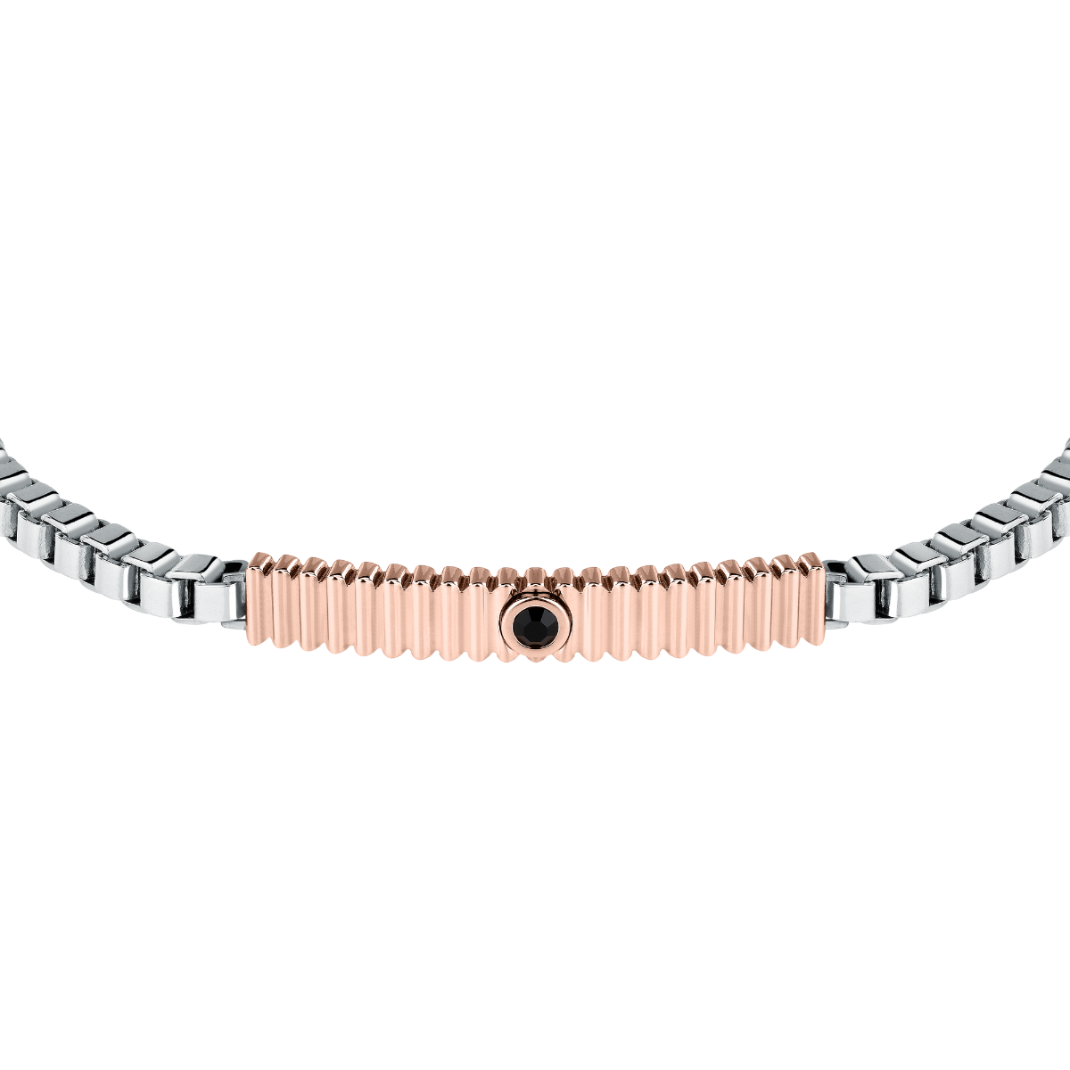 Morellato Urban bracelet for men rose gold ,Silver 