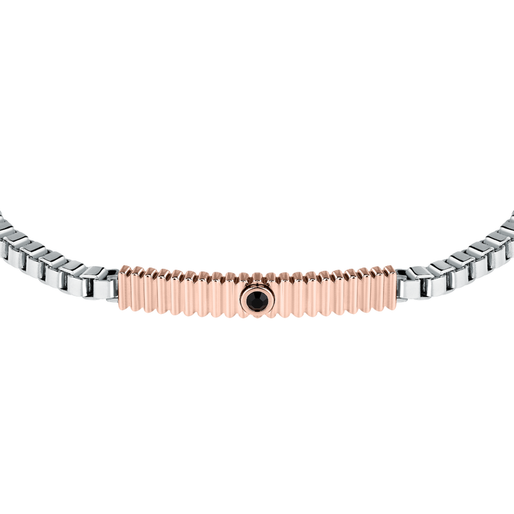 Morellato Urban bracelet for men rose gold ,Silver